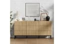 UEV Schlafzimmer-Set 3er-Set Industrial Stil Kommode 9 Schubladen 2 Nachttische Bild 4