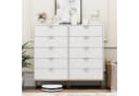 UEV Kommode 5 Schubladen Modern Weiß Holzwerkstoff Bild 5