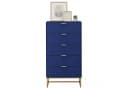 UEV Kommode mit 5 Schubladen Sideboard Schubladenschrank Schmal Kommode Modern 60x34x110cm Schrank für Wohnzimmer Schlafzimmer Flur Büro mit Kippschutz Aufbewahrungskommode Mehrzweckschrank aus Holz Bild 2