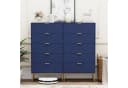UEV Kommode mit 5 Schubladen Sideboard Schubladenschrank Schmal Kommode Modern 60x34x110cm Schrank für Wohnzimmer Schlafzimmer Flur Büro mit Kippschutz Aufbewahrungskommode Mehrzweckschrank aus Holz Bild 4