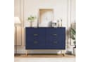 UEV Sideboard mit 6 Schubladen, Highboard Mehrzweckschrank mit Kipp-Schutz, 100x34x73,5cm, Küchenschrank Buffet TV Board Schrank mit Füße Aufbewahrungsschrank Bild 1