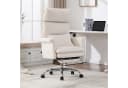 UEV Bürostuhl Ergonomisch mit Fußstütze Beige/Schwarz Mesh Bild 1