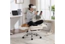 UEV Bürostuhl Ergonomisch mit Fußstütze Beige/Schwarz Mesh Bild 3