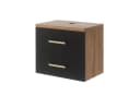 UEV Waschbeckenunterschrank Soft-close Schubladen Natur/Schwarz Bild 2