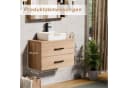 UEV Unterschrank mit 2 Schubladen Soft-close Natur/Schwarz Bild 4