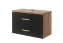 UEV Hängeschrank Waschbeckenunterschrank Schwarz Soft-close Bild 2