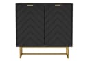 UEV Sideboard Kommode mit 2 Türen, verstellbare Ablagen, Mehrzweckschrank Bild 2