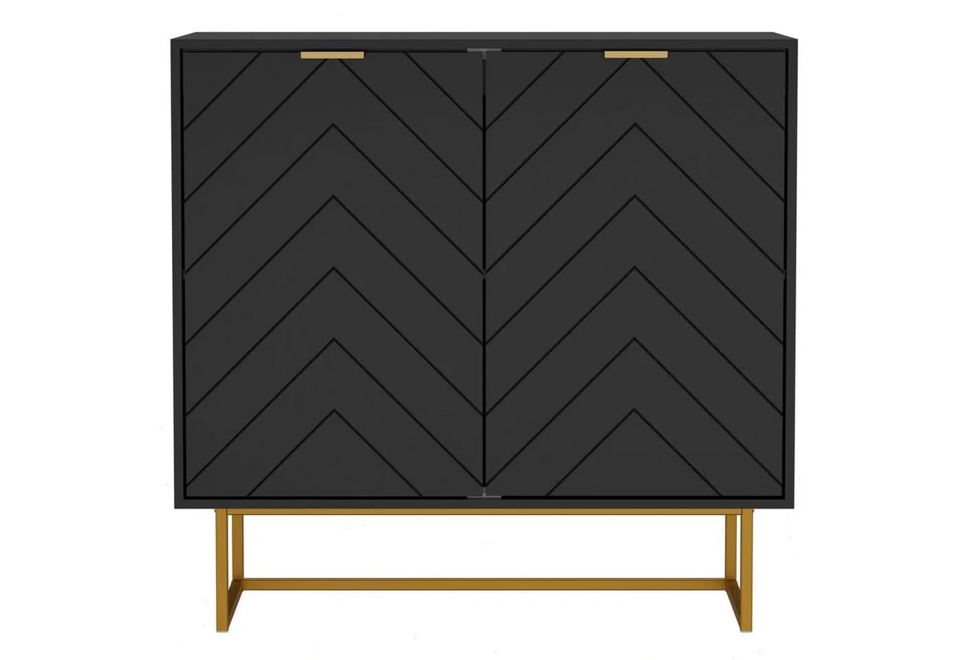 UEV Sideboard Kommode mit 2 Türen, verstellbare Ablagen, Mehrzweckschrank - Bild 2