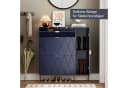 UEV Schuhschrank mit 4 Klappen 105x24x120cm Gold Bild 3