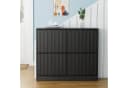 UEV Schuhschrank mit 4 Klappen, Schuhregal Schmal, Schuhkipper Bild 3