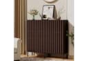 UEV Kommode mit 5 Schubladen schmal, Sideboard mit Lamellen 60 x 34 x 110cm Bild 4