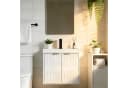 UEV Waschtisch klein Waschbecken mit Unterschrank Set Badmöbel Gäste-WC hängend 49cm Bild 1