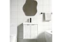 UEV Waschtisch klein Waschbecken mit Unterschrank Set Badmöbel Gäste-WC hängend 49cm Bild 5