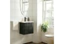 UEV Waschtisch klein 49cm mit Unterschrank, Wasserhahn & Harzbecken, Schwarz Bild 3