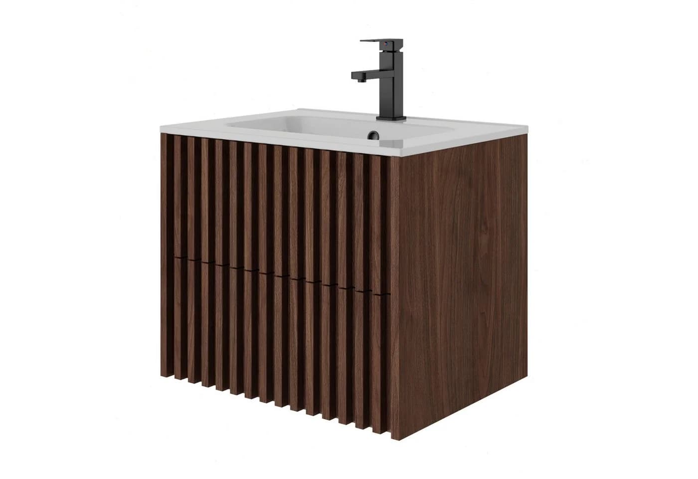 UEV Waschtisch mit Unterschrank und Wasserhahn, Soft-Close, 2 Schubladen - Bild 2