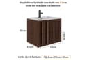 UEV Waschtisch mit Unterschrank und Wasserhahn, Soft-Close, 2 Schubladen Bild 4