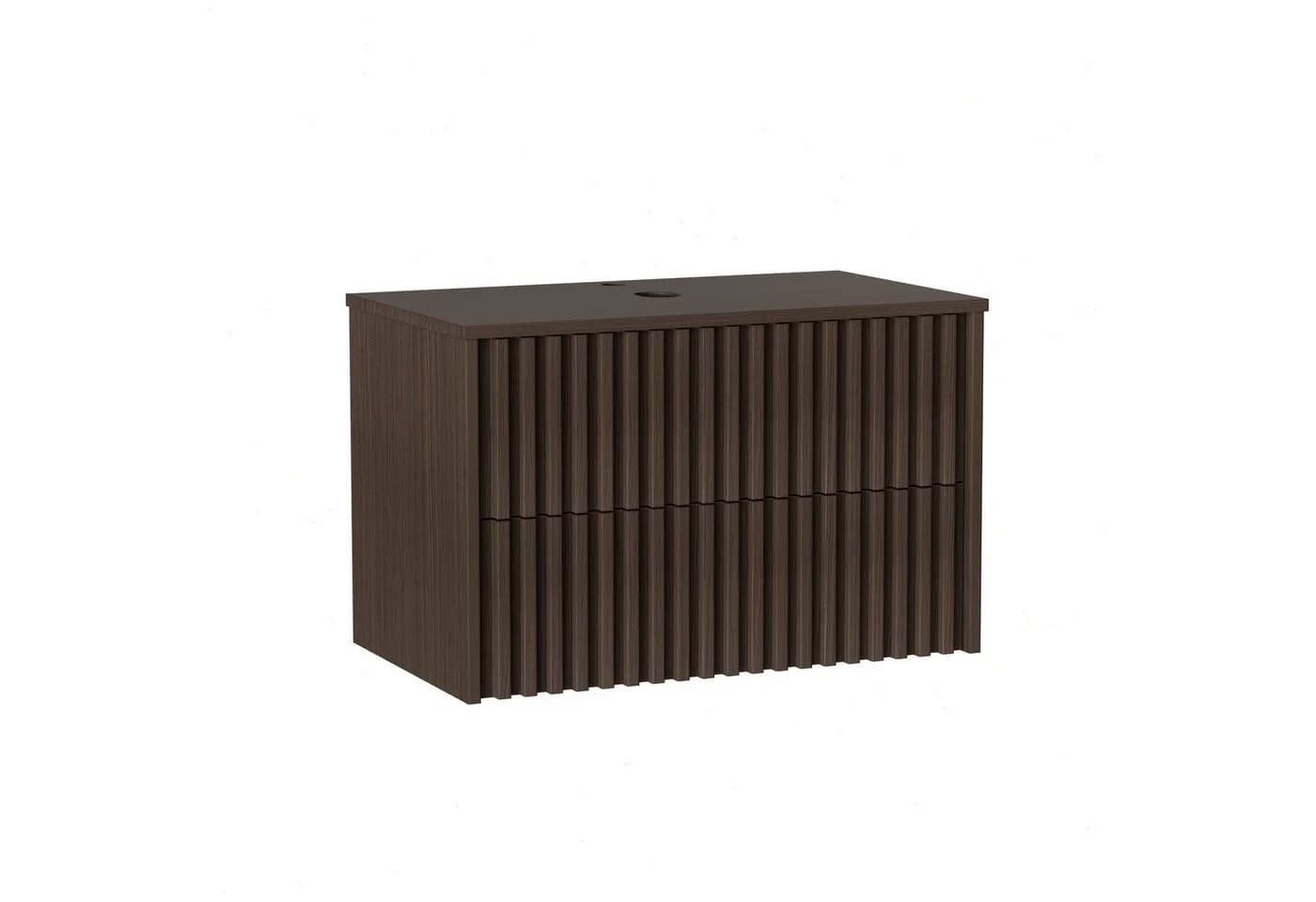 UEV Unterschrank mit 2 Schubladen Soft-close Weiß/Schwarz - Bild 2