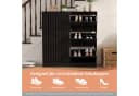 UEV Schuhschrank mit 3 Klappen Schwarz Bild 5