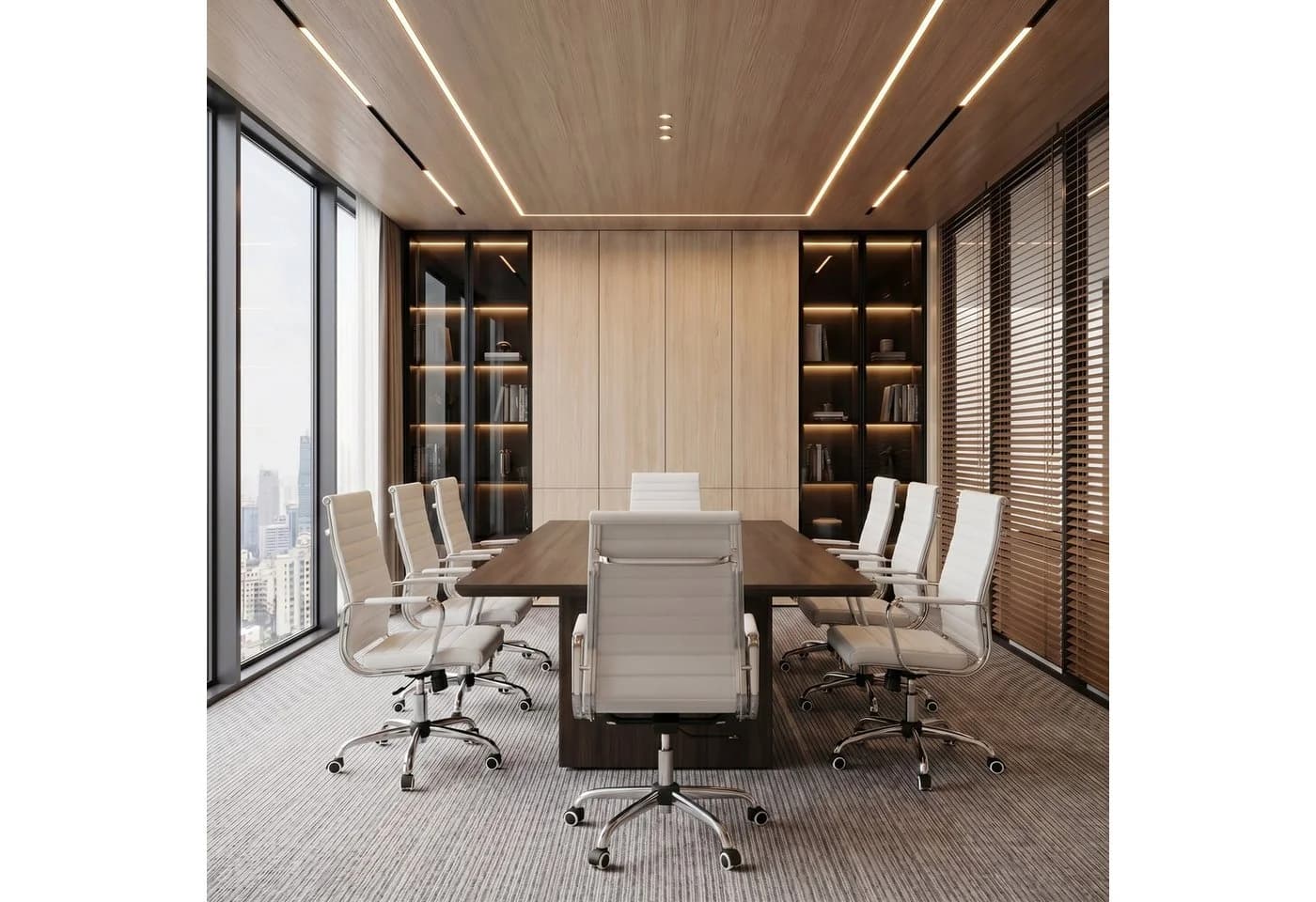 UEV Ergonomischer Bürostuhl Weiß Höhenverstellbar - Bild 4