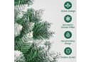 Vankel Künstlicher Weihnachtsbaum Grün mit Schnee-Optik und Metallständer Bild 1
