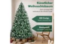 Vankel Künstlicher Weihnachtsbaum Grün mit Schnee-Optik und Metallständer Bild 4