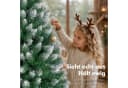 Vankel Künstlicher Weihnachtsbaum Grün mit Schnee-Optik und Metallständer Bild 5