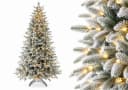 Vankel Künstlicher Weihnachtsbaum mit LED-Beleuchtung und Schneeoptik Bild 2
