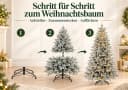 Vankel Künstlicher Weihnachtsbaum mit LED-Beleuchtung und Schneeoptik Bild 5