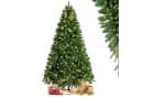 WHEELYOU Weihnachtsbaum 210 cm mit LED-Beleuchtung und Holzständer Bild 1