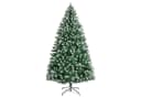 WHEELYOU Künstlicher Weihnachtsbaum 120 cm mit Schneespitzen und Lichterkette Bild 2
