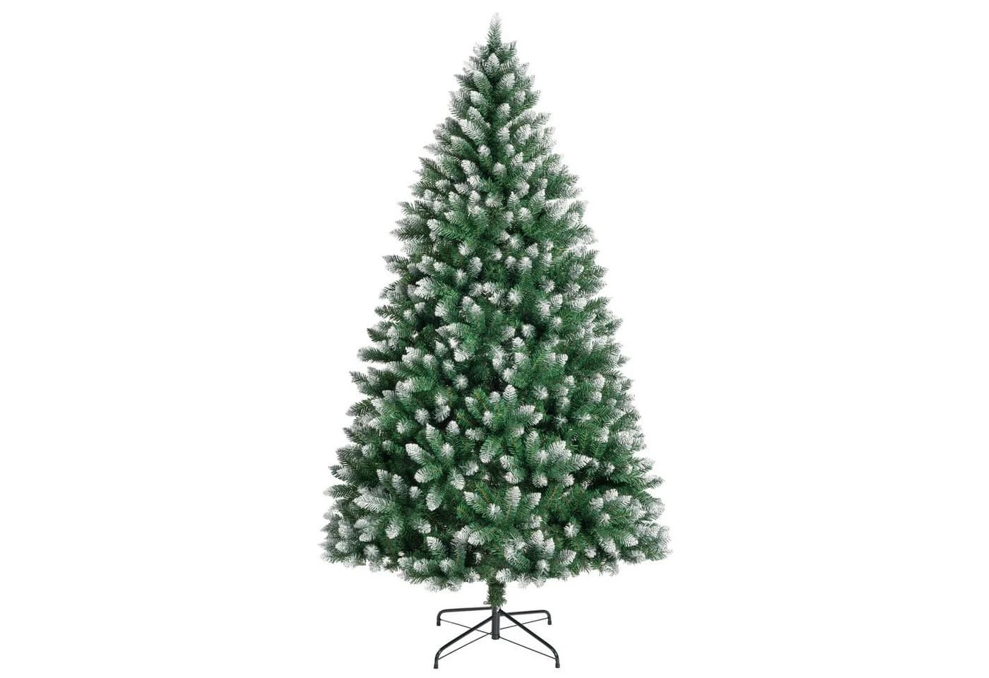 WHEELYOU Künstlicher Weihnachtsbaum 120 cm mit Schneespitzen und Lichterkette - Bild 2