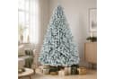 WHEELYOU Künstlicher Weihnachtsbaum 210 cm Dicht Beflockt Mit Lichterkette Bild 1