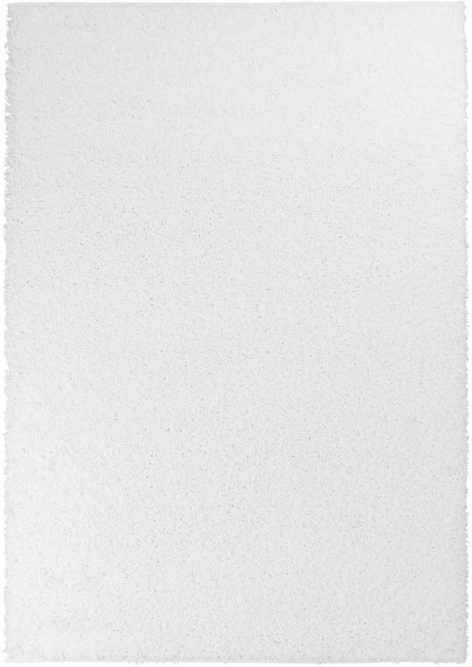 Carpet City Hochflor-Teppich Shaggi uni 500 Weiß 60x110cm - Bild 3
