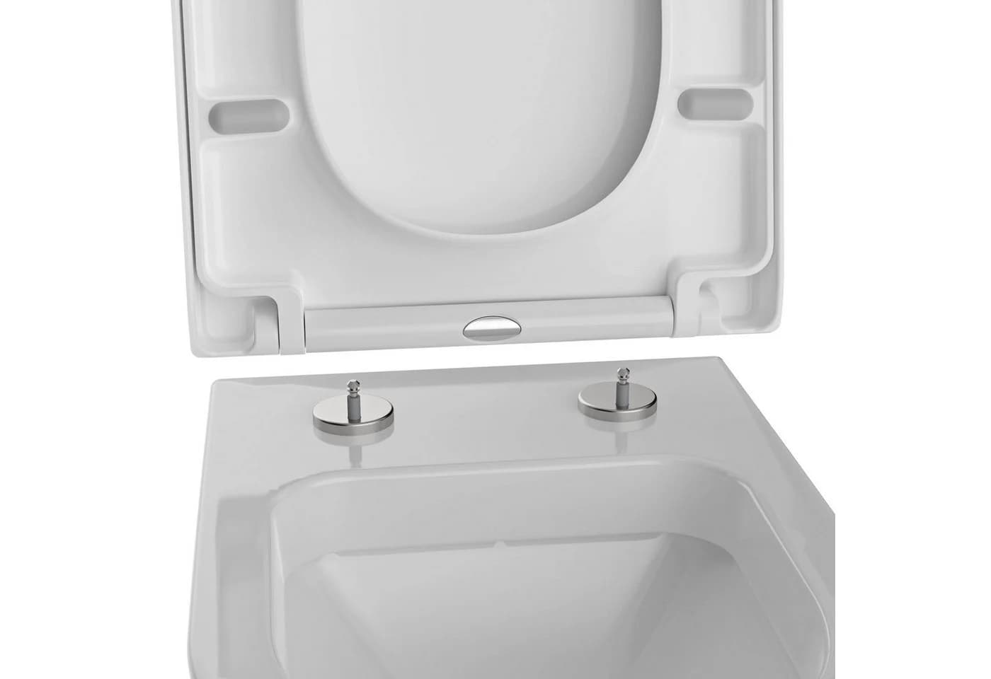 Bernstein WC-Sitz U1009 Komplett-Set D-Form Absenkautomatik Duroplast - Bild 5