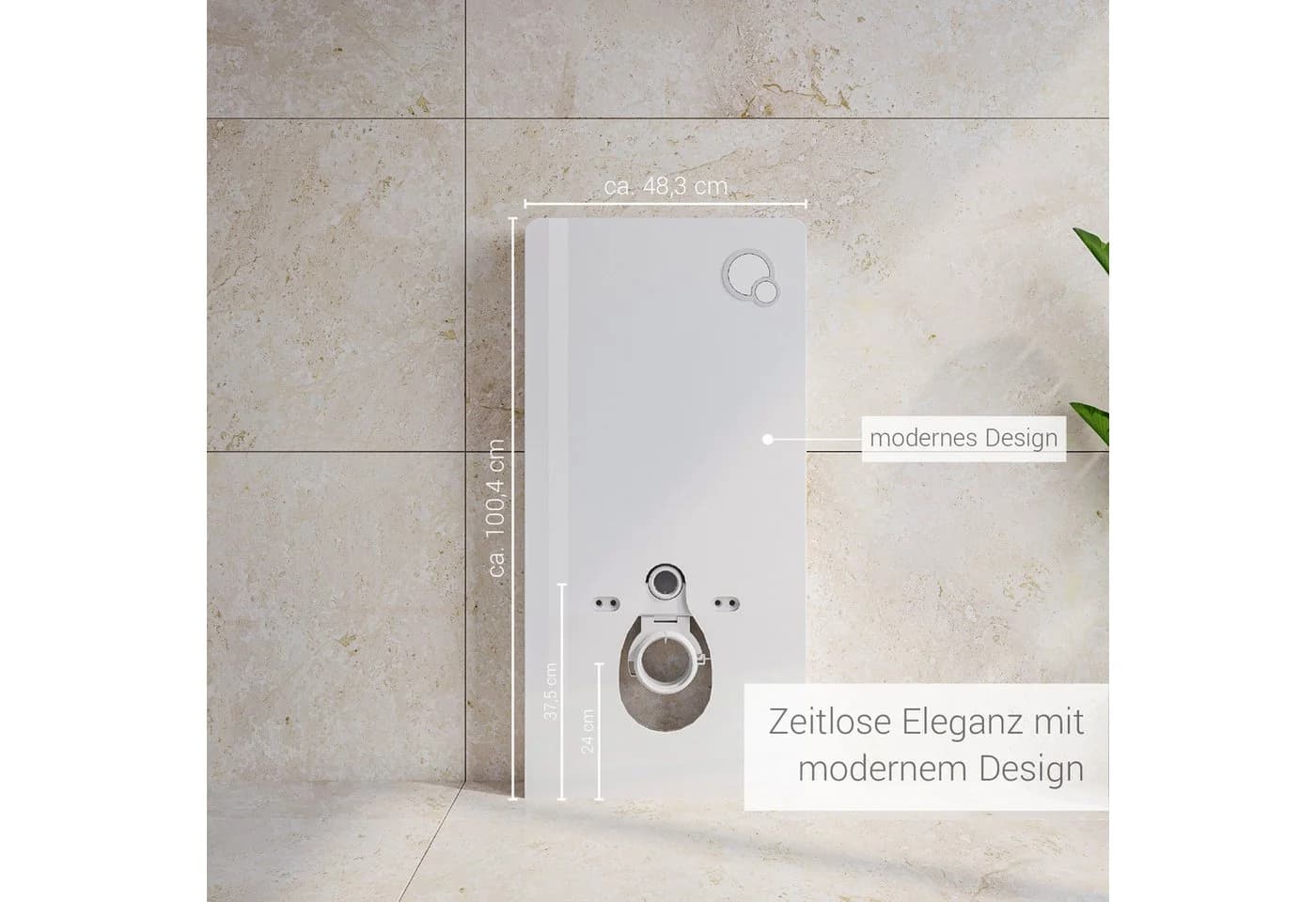 Sanitärmodul Modern Weiß - Bild 3