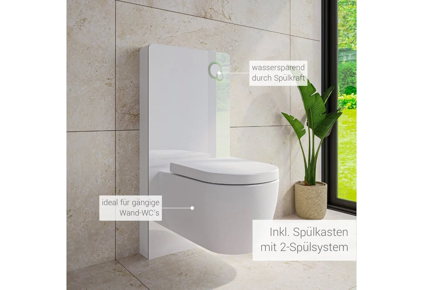Sanitärmodul Modern Weiß - Bild 5