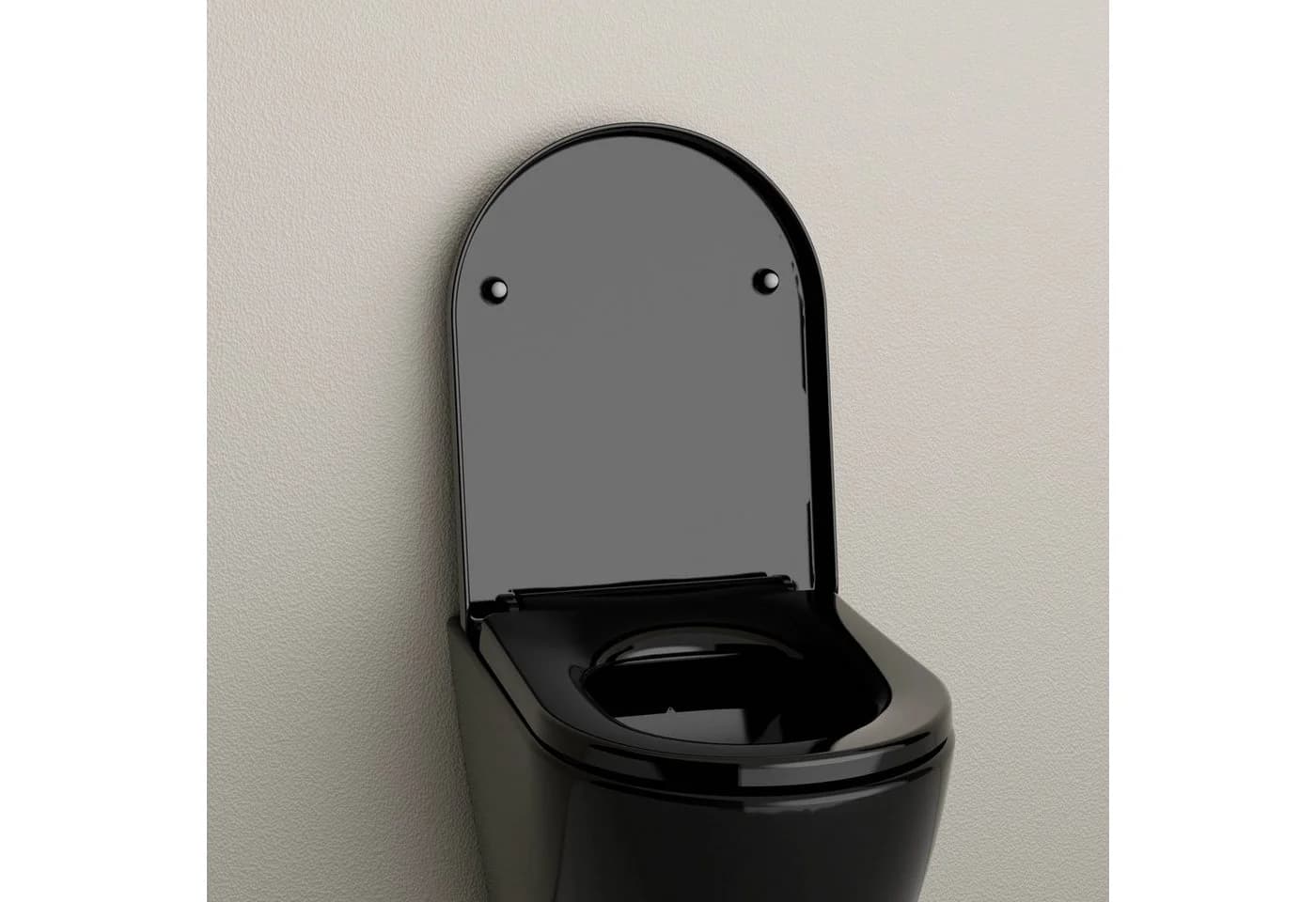 Bernstein WC-Sitz U1002 Schwarz glänzend Softclose