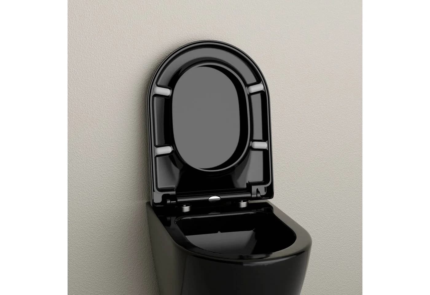 Bernstein WC-Sitz U1002 Schwarz glänzend Softclose - Bild 3