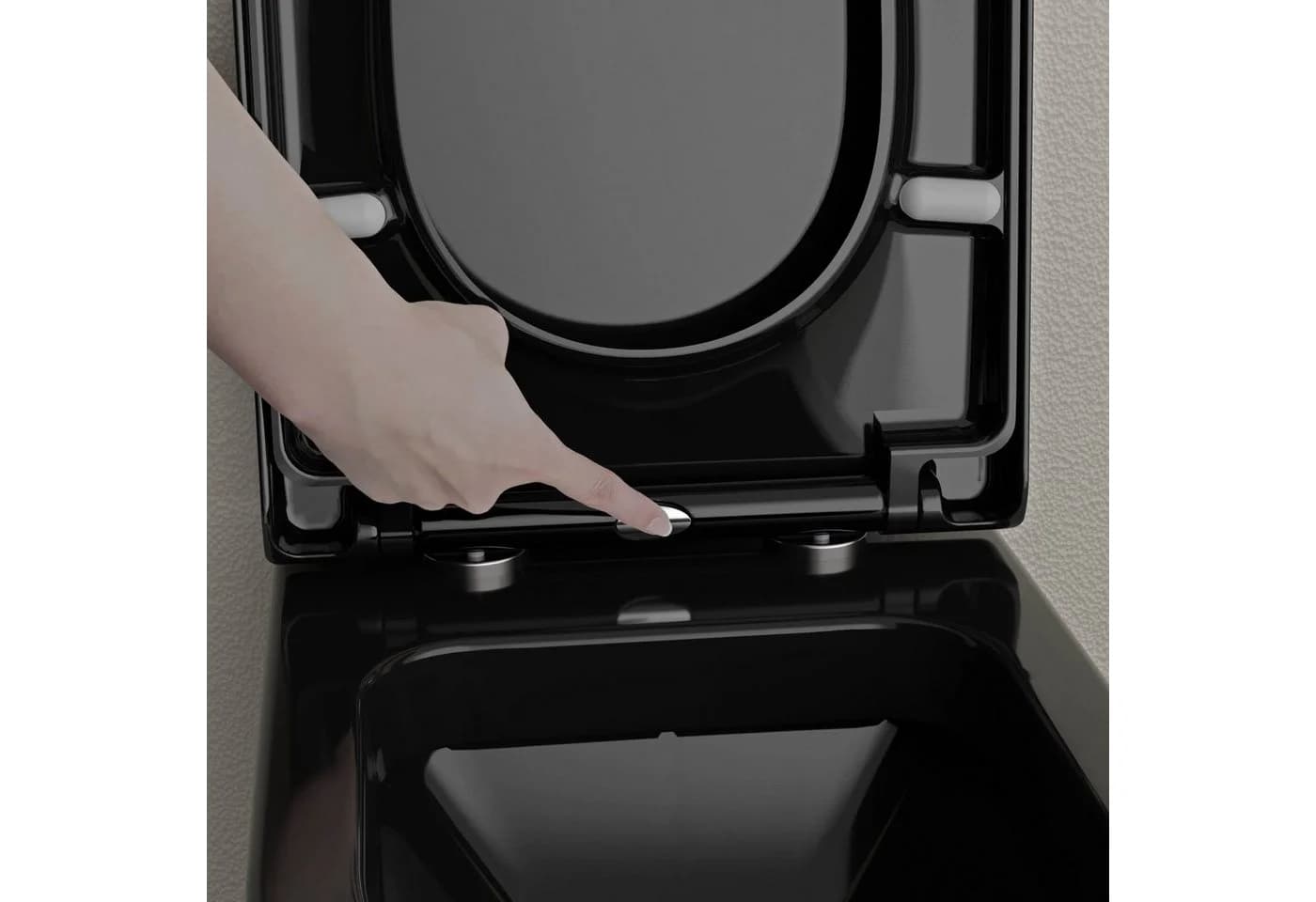 Bernstein WC-Sitz U1002 Schwarz glänzend Softclose - Bild 4