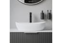 Bernstein Aufsatzwaschbecken PB2004 Oval Weiß Hochglanz Bild 1