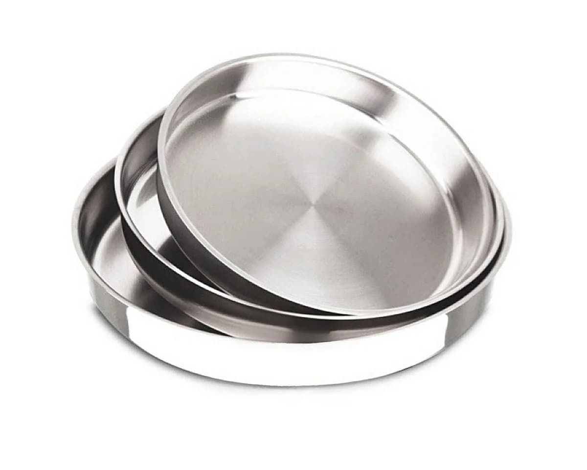 Almina 3er-Set Backblech Edelstahl Silber 28/32/36 cm - Bild 2