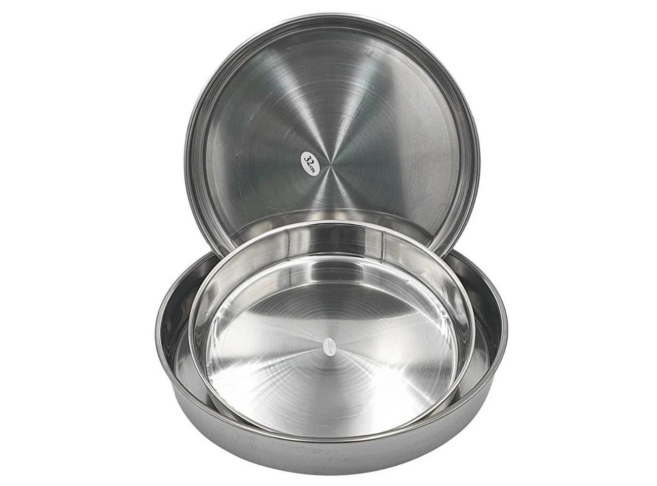 Almina 3er-Set Backblech Edelstahl Silber 28/32/36 cm - Bild 3