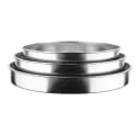 Almina 3er-Set Backblech Edelstahl Silber 28/32/36 cm Bild 4