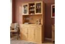 KLAM HOME Küchenbuffet Weiß mit Glastüren & Stromstation Bild 5
