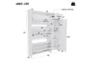 KLAM HOME Schuhschrank Modern Weiß mit verstellbaren Böden Bild 3