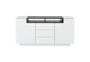 KLAM HOME Sideboard Hochglanz Weiß-Schwarz mit LED-Beleuchtung Bild 1