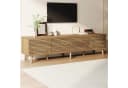 KLAM HOME Lowboard TV-Schrank Walnuss 180 cm mit Lamellentüren Bild 4