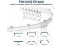 AIMAX Flexible Vorhangschiene 3m Komplettset Weiß Bild 3