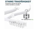 AIMAX Flexible Vorhangschiene 3m Komplettset Weiß Bild 4