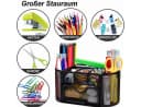 AIMAX Schreibtisch Organizer Metall Schwarz 8 Fächer Schublade Bild 1